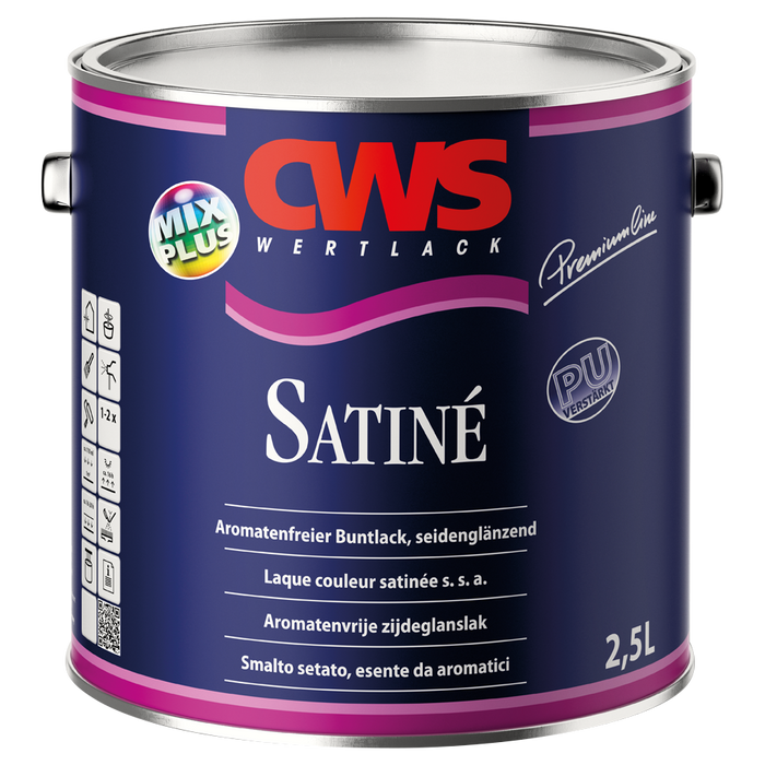 CWS WERTLACK Satiné 0,75L / 2,5L-Lack-MM Farben
