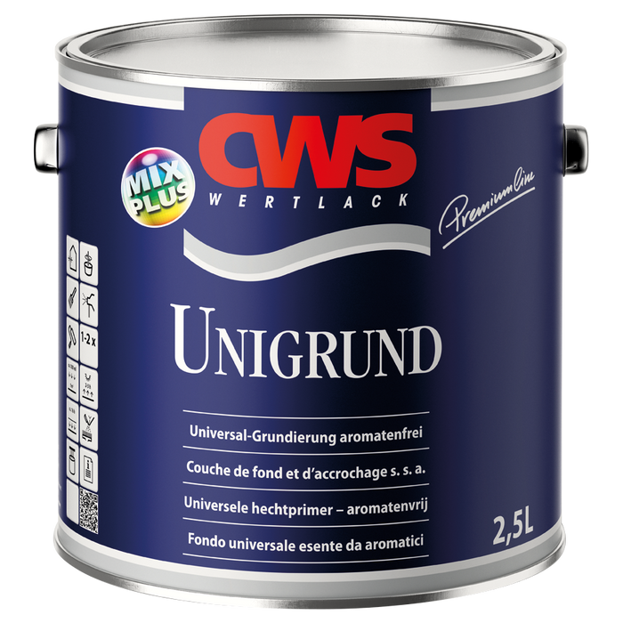 CWS WERTLACK Unigrund 0,75L / 2,5L-Lack-MM Farben