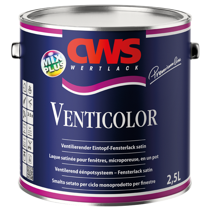 CWS WERTLACK Venticolor 0,75L / 2,5L-Lack-MM Farben