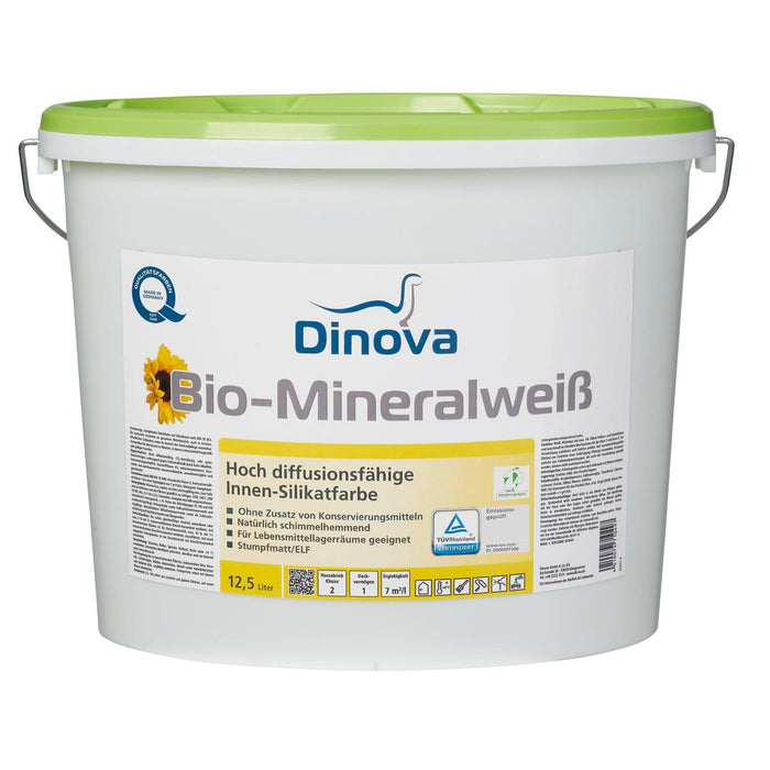 Dinova Bio-Mineralweiß ELF Weiß 5L / 12,5L-Innenfarbe-MM Farben