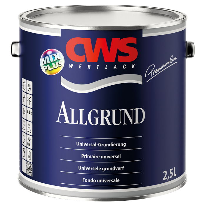 CWS WERTLACK Allgrund 0,75L / 2,5L Weiß-Lack-MM Farben