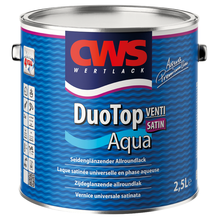 CWS WERTLACK DuoTop Aqua Satin 2,5L-Lack-4002536002066-MM Farben