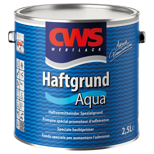 CWS WERTLACK Haftgrund Aqua 0,75L / 2,5L-Lack-MM Farben