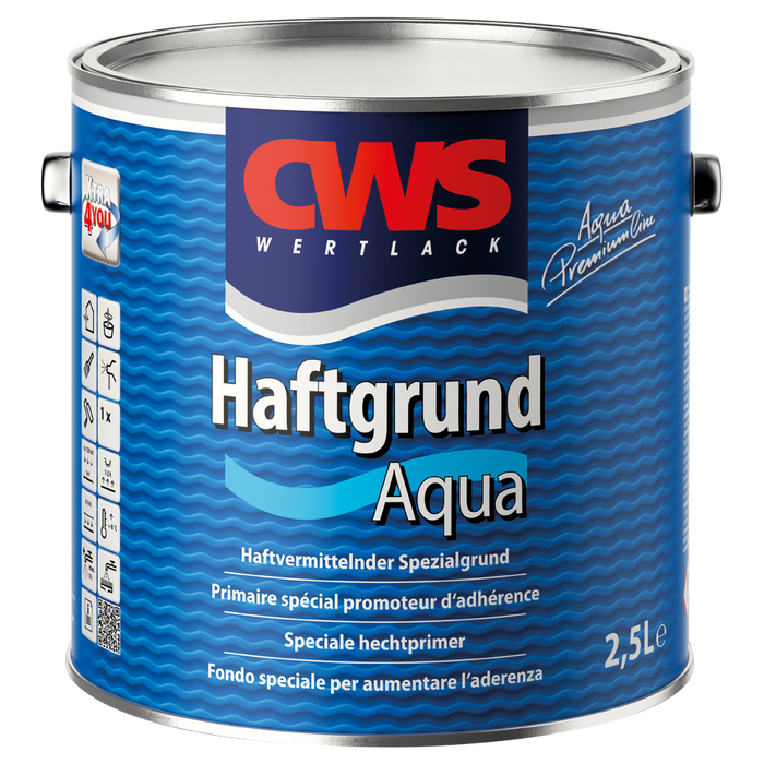 CWS WERTLACK Haftgrund Aqua 0,75L / 2,5L-Lack-MM Farben