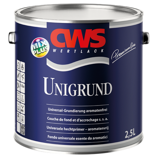 CWS WERTLACK Unigrund 0,75L / 2,5L-Lack-MM Farben