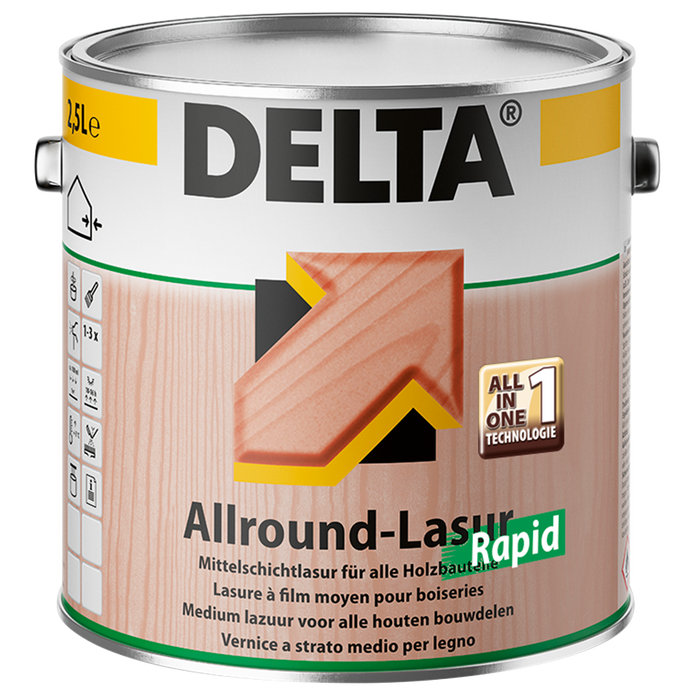 Delta Allround-Lasur Rapid 1L / 2,5L-MM Farben
