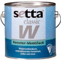 setta classic W Fenster-Ventilack 0,75L / 2,5L Weiss-MM Farben