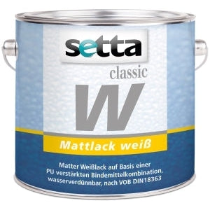 setta classic W Mattlack 0,75L / 2,5L-MM Farben
