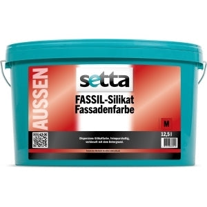 setta FASSIL-Silikat Fassadenfarbe weiss 5L / 12,5L-Außenfarbe-MM Farben