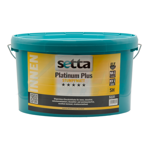setta Platinum Plus Stumpfmatt weiss 5L / 12,5L-Innenfarbe-MM Farben