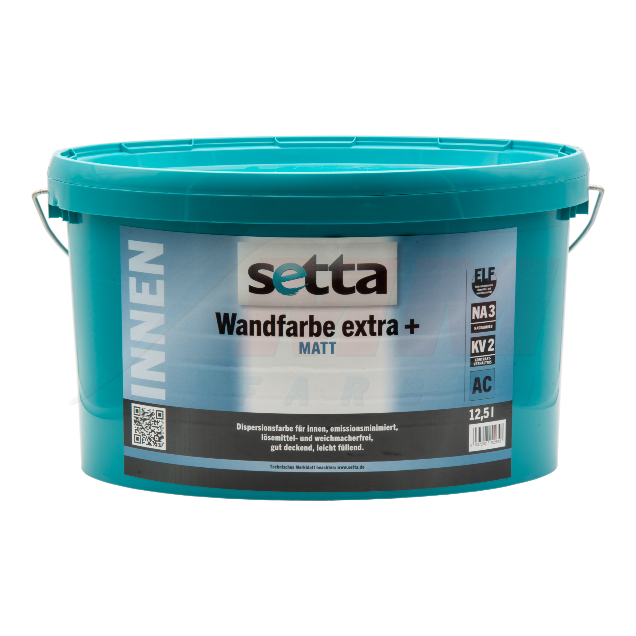 setta Wandfarbe extra + weiss 2,5L / 5L / 12,5L-Farbe-MM Farben