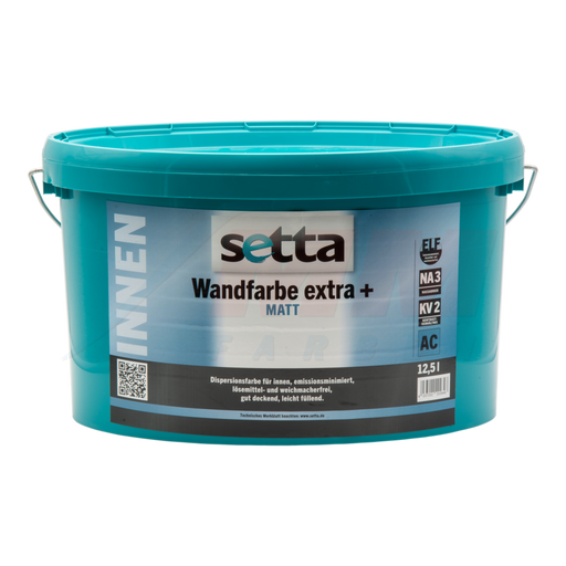 setta Wandfarbe extra + weiss 2,5L / 5L / 12,5L-Farbe-MM Farben