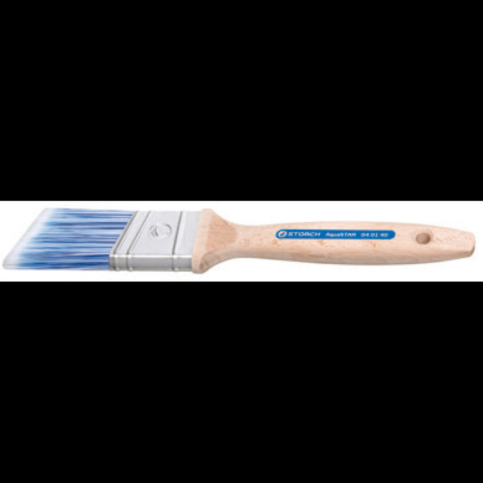 Storch Beschneidepinsel 40mm AquaStar Blau-Weiß Holzstiel Premium-4001941106956-MM Farben