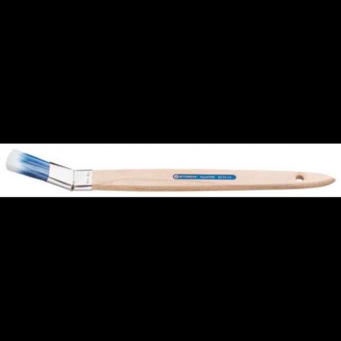 Storch Plattpinsel Gr.15 AquaStar Blau-Weiß Edelstahl Holzstiel Premium-4001941094321-MM Farben