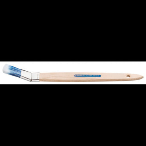 Storch Plattpinsel Gr.30 AquaStar Blau-Weiß Edelstahl Holzstiel Premium-4001941094352-MM Farben